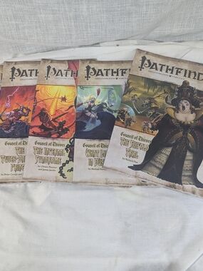 Adventure Path Council of Thieves Paperback Set Five Volume Multi-Color